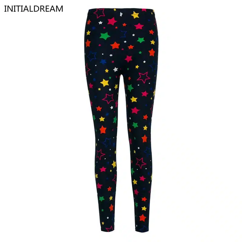 2017 new Christmas leggins Slim fashion leggings women with print fitness high elastic cotton Multiple color casual tigths pants 8