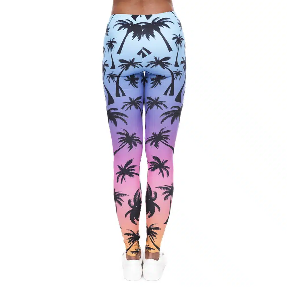 Zohra High Quality Women Legins Mandala Ombre Blue Printing Legging Fashion Casual High Waist Woman Leggings 15