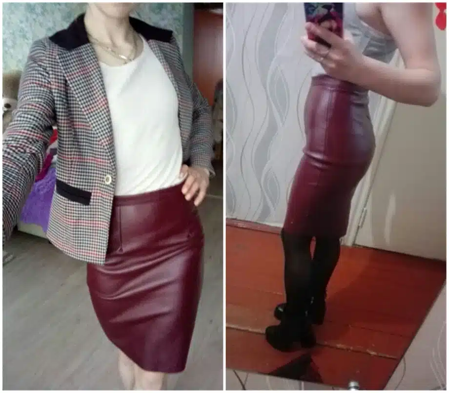 Neophil 2017 Sexy Faux Fur Leather Pu High Waist Midi Women Pencil Skirts Pink Office Wrap Bodycon Short Girls Tutu Saia S08019 8