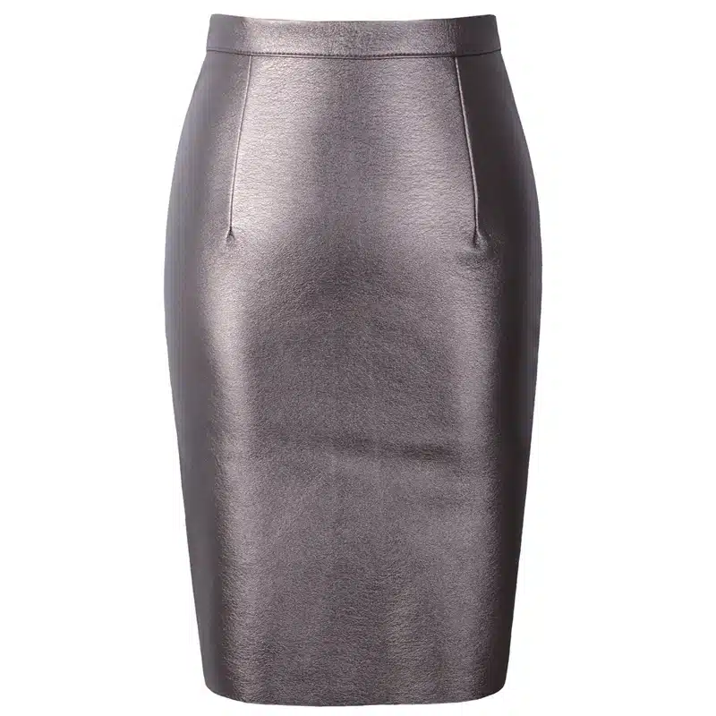 Neophil 2017 Sexy Faux Fur Leather Pu High Waist Midi Women Pencil Skirts Pink Office Wrap Bodycon Short Girls Tutu Saia S08019 11
