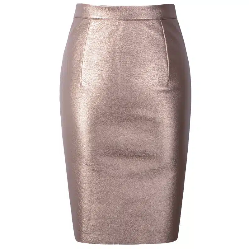 Neophil 2017 Sexy Faux Fur Leather Pu High Waist Midi Women Pencil Skirts Pink Office Wrap Bodycon Short Girls Tutu Saia S08019 12