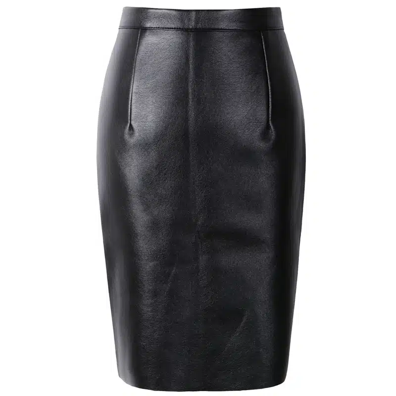 Neophil 2017 Sexy Faux Fur Leather Pu High Waist Midi Women Pencil Skirts Pink Office Wrap Bodycon Short Girls Tutu Saia S08019 15