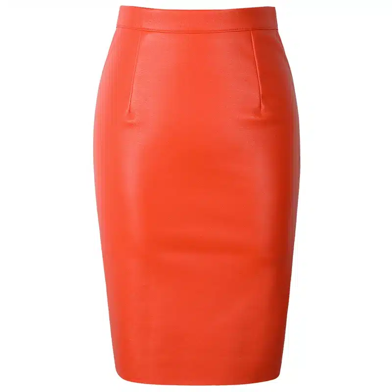 Neophil 2017 Sexy Faux Fur Leather Pu High Waist Midi Women Pencil Skirts Pink Office Wrap Bodycon Short Girls Tutu Saia S08019 16