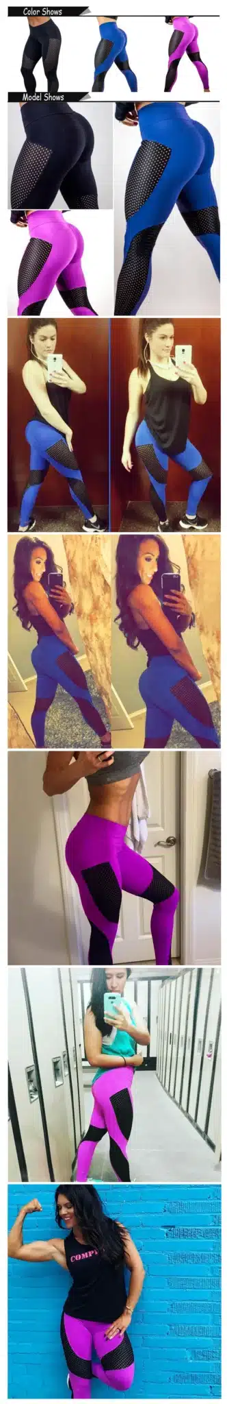 Casual Leggings Women Fitness Leggings Mesh Patchwork Workout Sporting Pants Breathable Elastic Autumn Winter Female Leggings 14