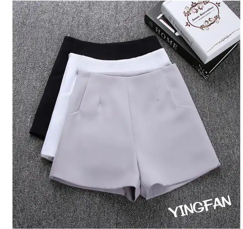 2017 New Summer hot Fashion New Women Shorts Skirts High Waist Casual Suit Shorts Black White Women Short Pants Ladies Shorts 3