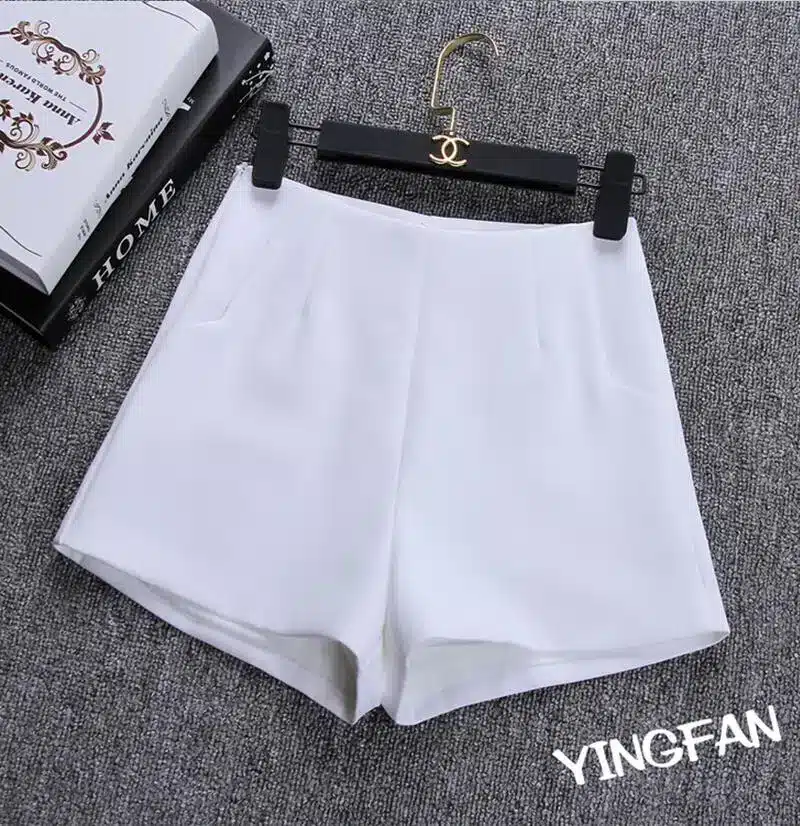 2017 New Summer hot Fashion New Women Shorts Skirts High Waist Casual Suit Shorts Black White Women Short Pants Ladies Shorts 8