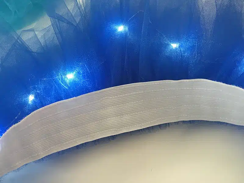 2018 Voile Solid Organza Fashion Dance Led Tutu Mini Skirt Up Neon Fancy Rainbow Costume Adult Light Corset Saia 12