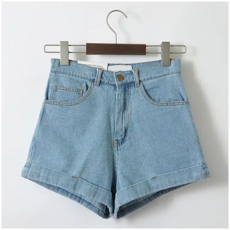 GCAROL Euro Style Women Denim Shorts Vintage High Waist Cuffed Jeans Shorts Street Wear Sexy Shorts For Summer Spring Autumn 18