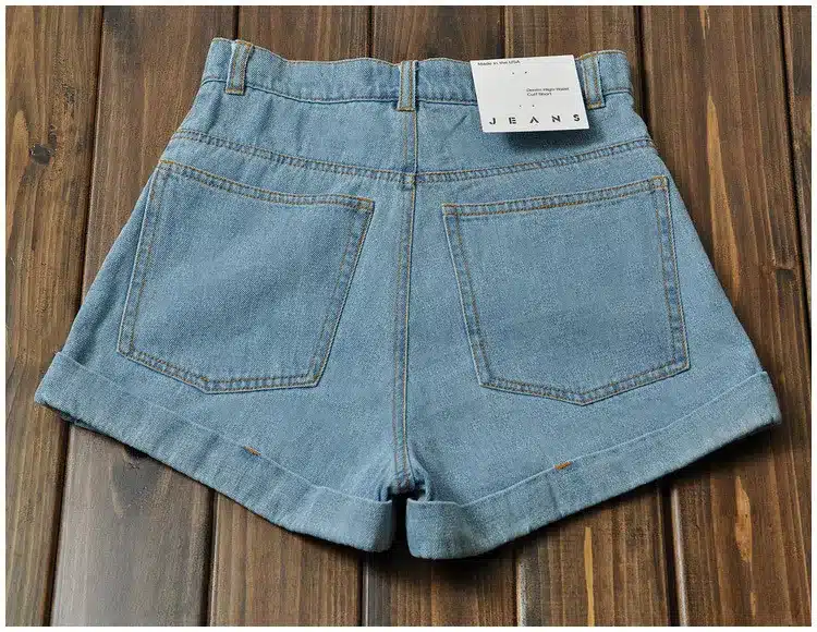 GCAROL Euro Style Women Denim Shorts Vintage High Waist Cuffed Jeans Shorts Street Wear Sexy Shorts For Summer Spring Autumn 24