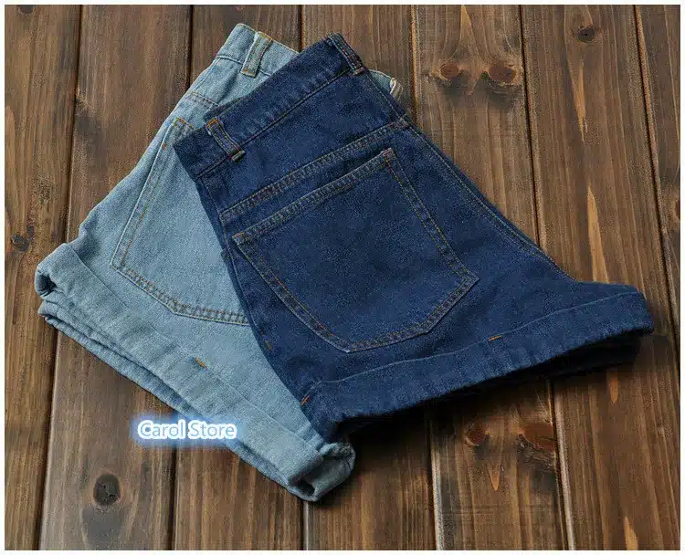 GCAROL Euro Style Women Denim Shorts Vintage High Waist Cuffed Jeans Shorts Street Wear Sexy Shorts For Summer Spring Autumn 27