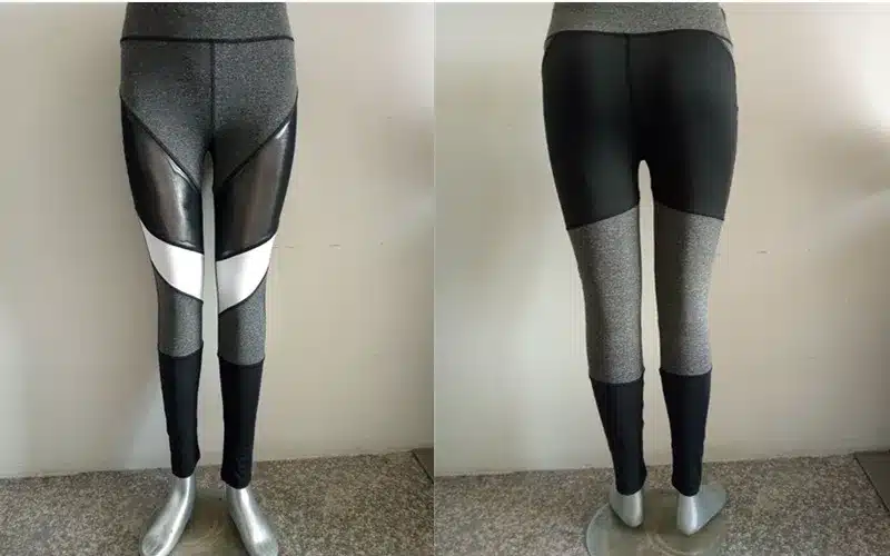 Women Fitness Leggings Black Casual Leggins Workout Pants Mesh Patchwork Leggings Mesh Insert Leggings 14