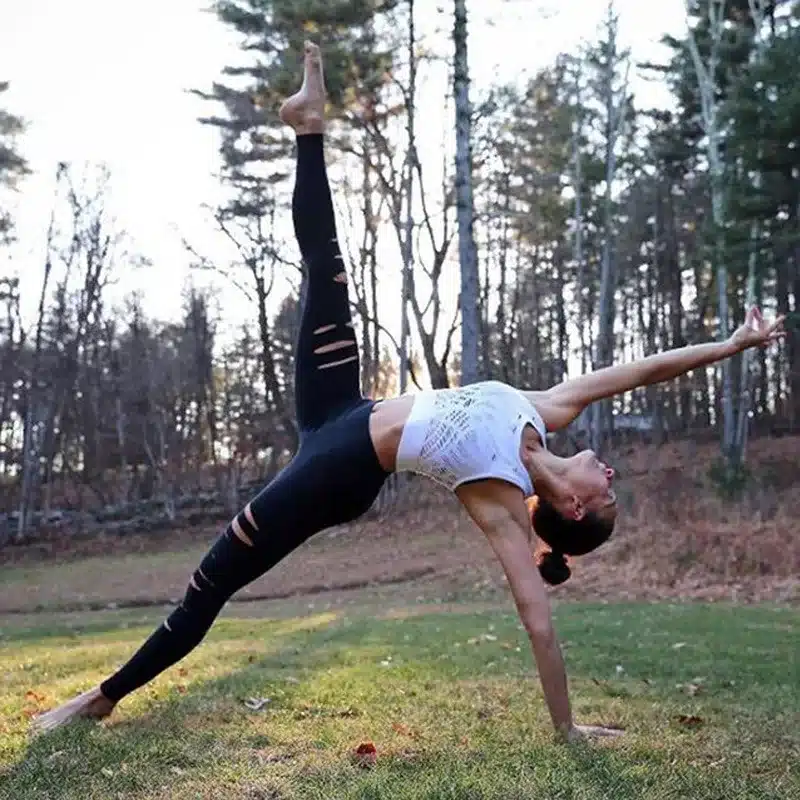 GERTU 2018 New Hollow Hole Sexy Women Sporting Leggings Fitness Gymming Black Pants Ladies High Waist Elastic Capris L 6