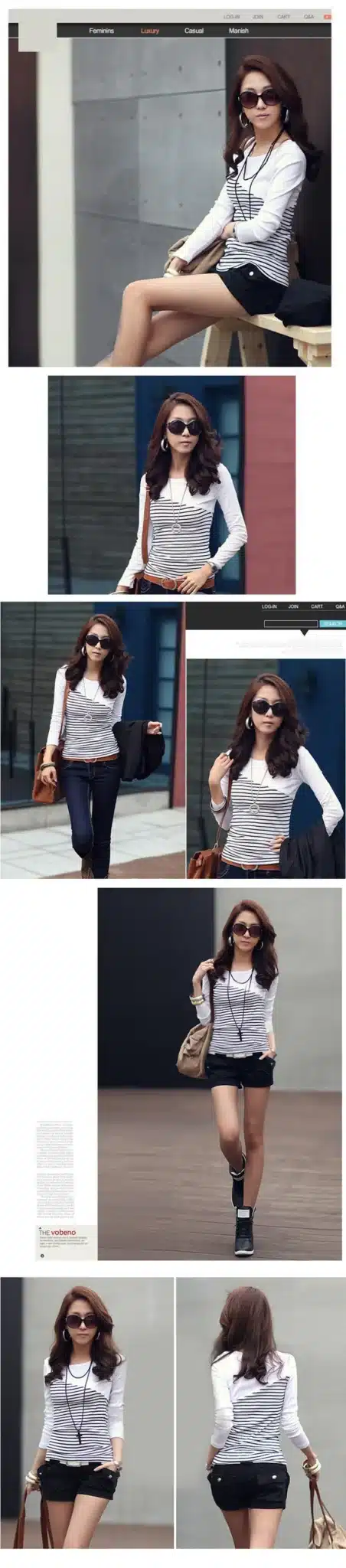 T Shirt Women Clothes 2017 Striped Tshirt Long Sleeve Tops Womens Clothing T-Shirts Cotton Casual Tee Shirt Femme Poleras Mujer 5