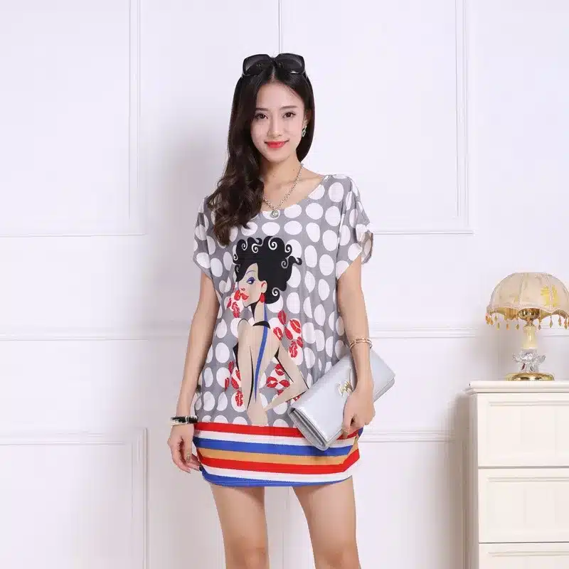 2016 spring summer women tops Plus Size Women short sleeve Loose Casual fashion tunic big large 4xl 5xl 21