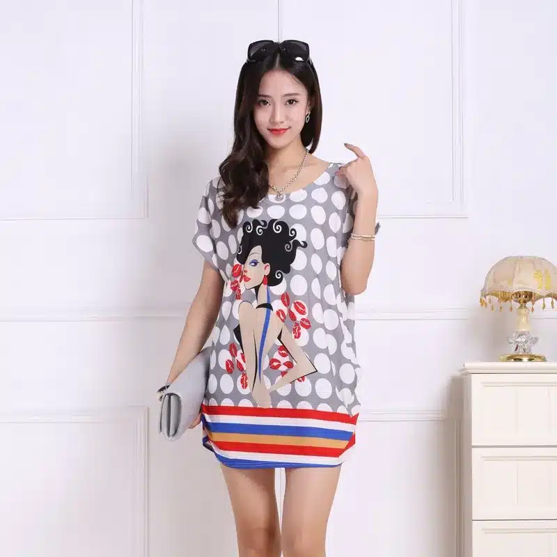 2016 spring summer women tops Plus Size Women short sleeve Loose Casual fashion tunic big large 4xl 5xl 22
