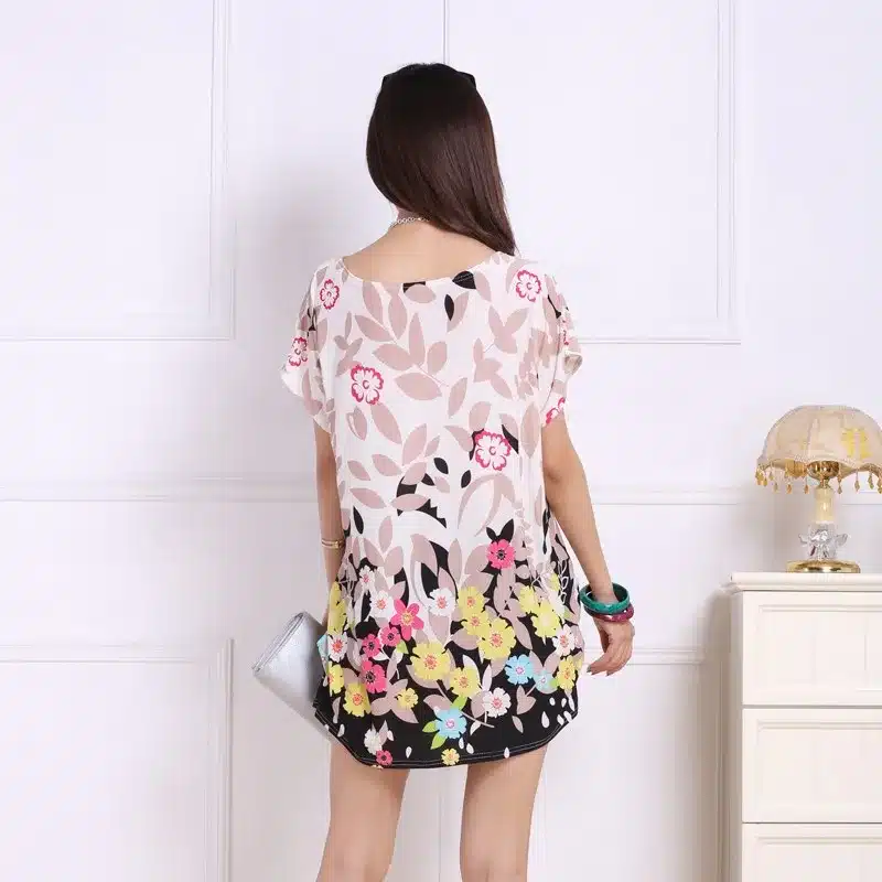 2016 spring summer women tops Plus Size Women short sleeve Loose Casual fashion tunic big large 4xl 5xl 31