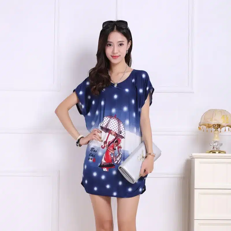 2016 spring summer women tops Plus Size Women short sleeve Loose Casual fashion tunic big large 4xl 5xl 44