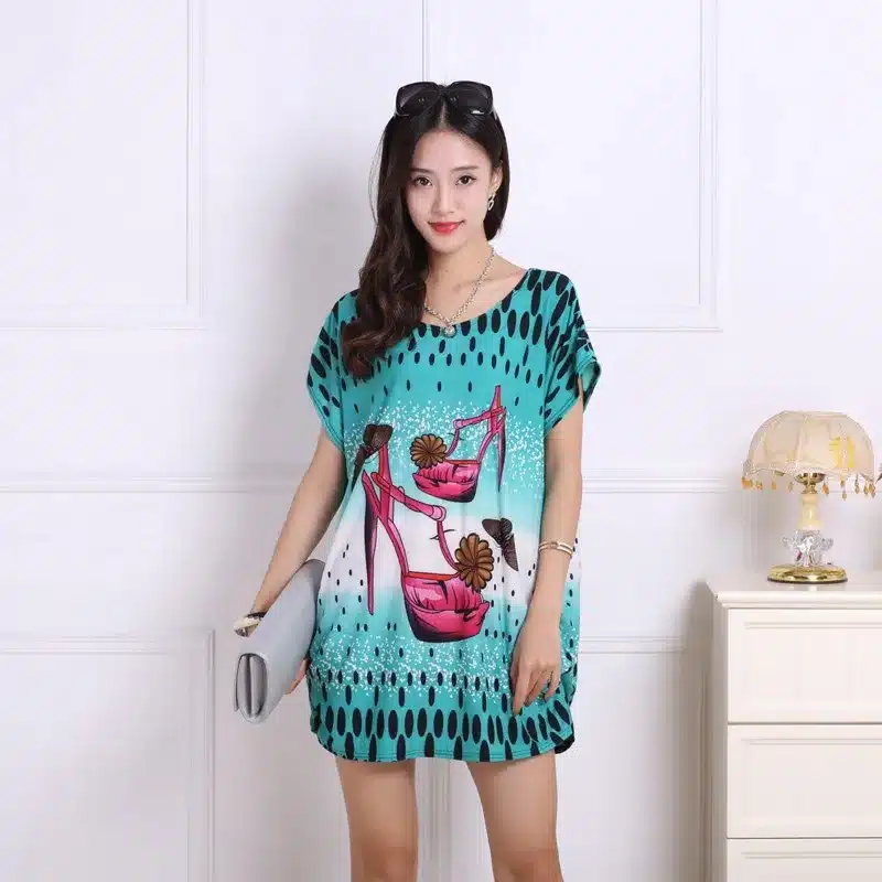 2016 spring summer women tops Plus Size Women short sleeve Loose Casual fashion tunic big large 4xl 5xl 48