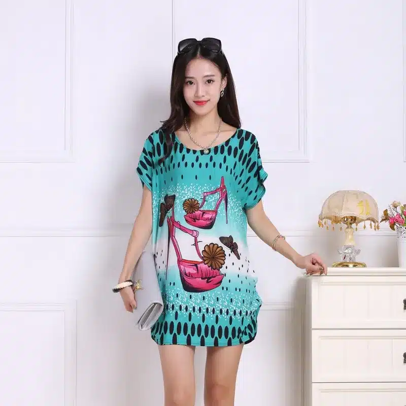2016 spring summer women tops Plus Size Women short sleeve Loose Casual fashion tunic big large 4xl 5xl 49