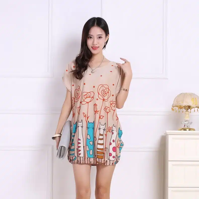 2016 spring summer women tops Plus Size Women short sleeve Loose Casual fashion tunic big large 4xl 5xl 51
