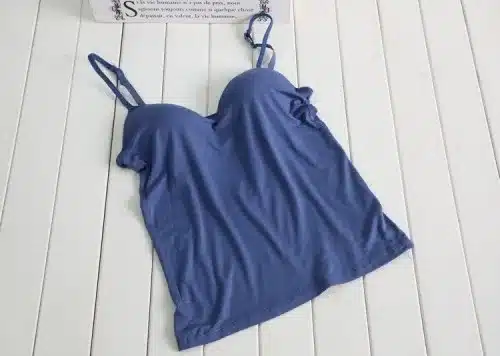 AmberHeard 2017 New Sexy Women's Modal Adjustable Strap Built In Bra Padded Self Mold Bra Tank Top Cami Vest 11