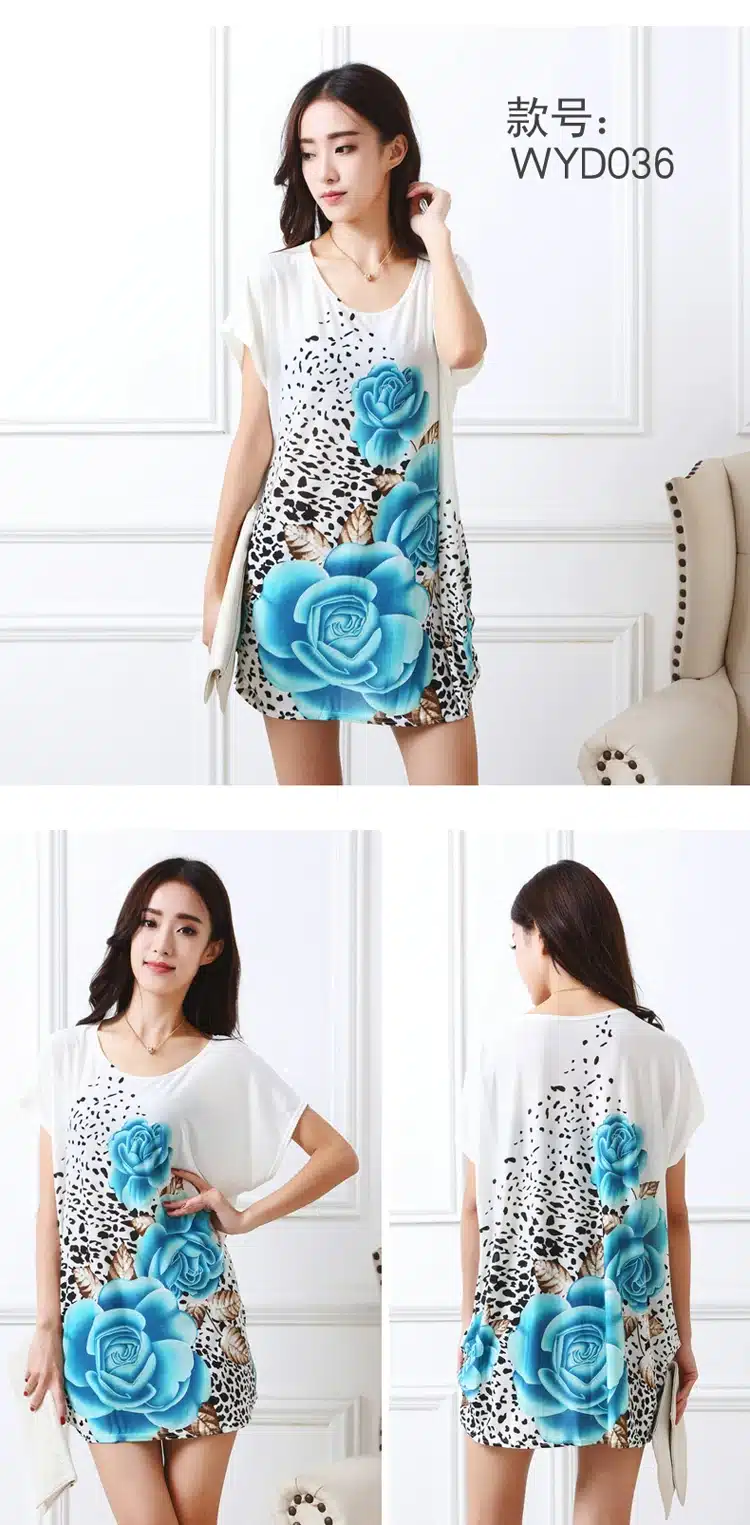 2017 spring summer women tops Plus Size Women short sleeve Loose Casual tunic big large tops tees t shirt 4xl 5xl 19