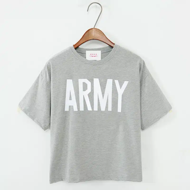 Merry Pretty Women Tshirt 2017 Summer Style Army Green T Shirts Harajuku Loose Casual Tops Letter Print Female T-shirt Blusa 22