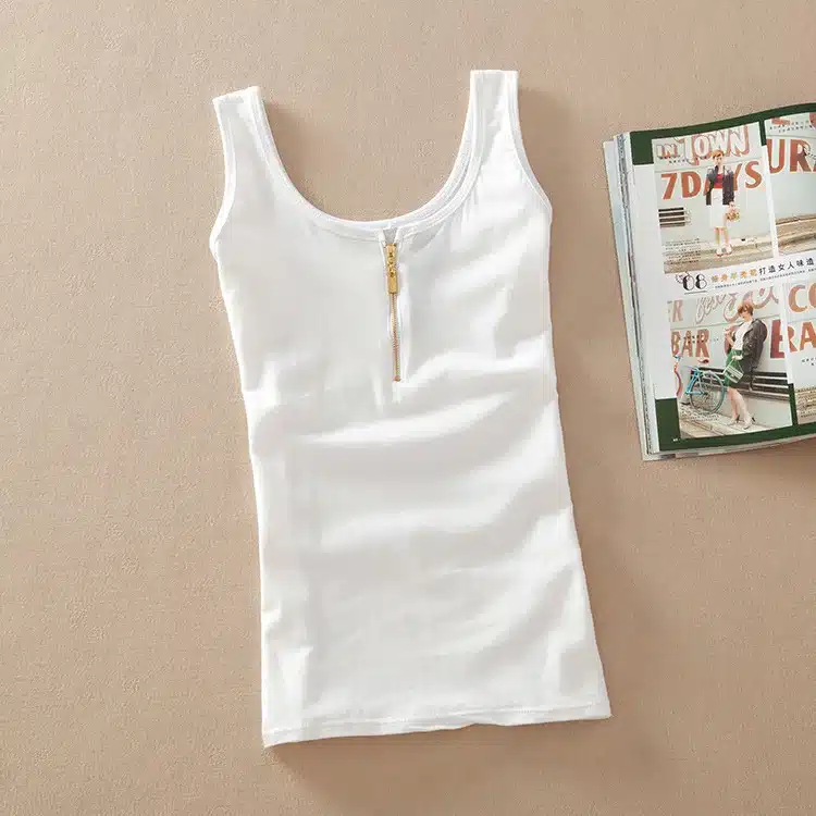 New Arrival Women Fashion Summer casual Solid Cotton Sleeveless Vest Tank Tops t shirt Candy Color Basic Crop Bustier Top Women 10