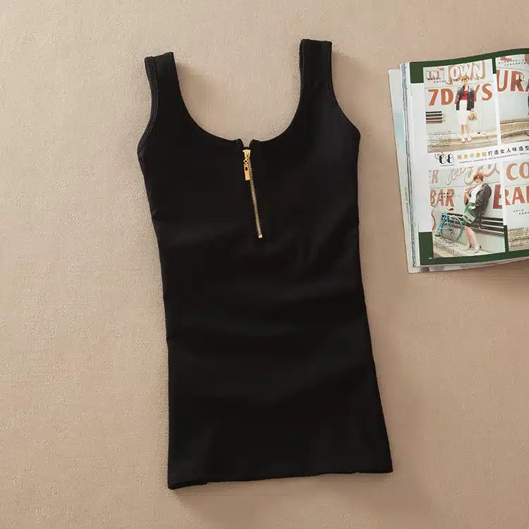New Arrival Women Fashion Summer casual Solid Cotton Sleeveless Vest Tank Tops t shirt Candy Color Basic Crop Bustier Top Women 12