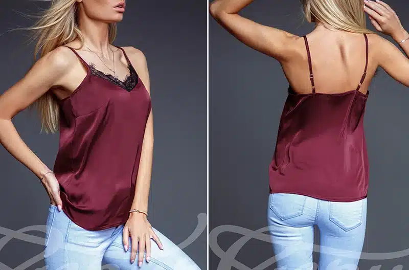 2018 Satin Women's Shirt Mike Strap Elegant Crop Top Sexy V neck Camis Women Short Sleepwear Female Lace Top Summer Party Blusa 13