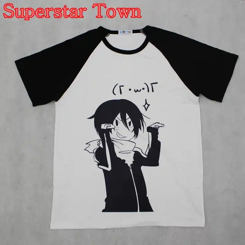 2016 Summer Style Sudadera Anime Tops Tee Casaul Noragami T-shirt Women Japan Cool Clothes Patchwork Female Harajuku Shirt 11