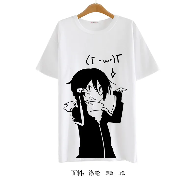 2016 Summer Style Sudadera Anime Tops Tee Casaul Noragami T-shirt Women Japan Cool Clothes Patchwork Female Harajuku Shirt 16