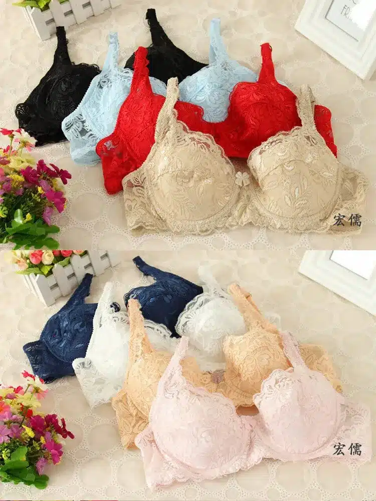 2018 Summer Style Push Up Bra Brand Breathable Lace Bra Sexy Underwear For Women Bralette 9