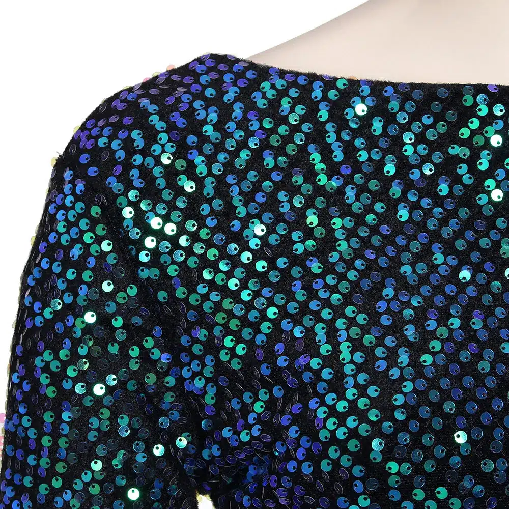Green Sequin Dress Women Sexy Club Dresses 2018 Slim Fit Backless Bodycon Party Nightclub Mini Vintage Dress vestido lentejuelas 26