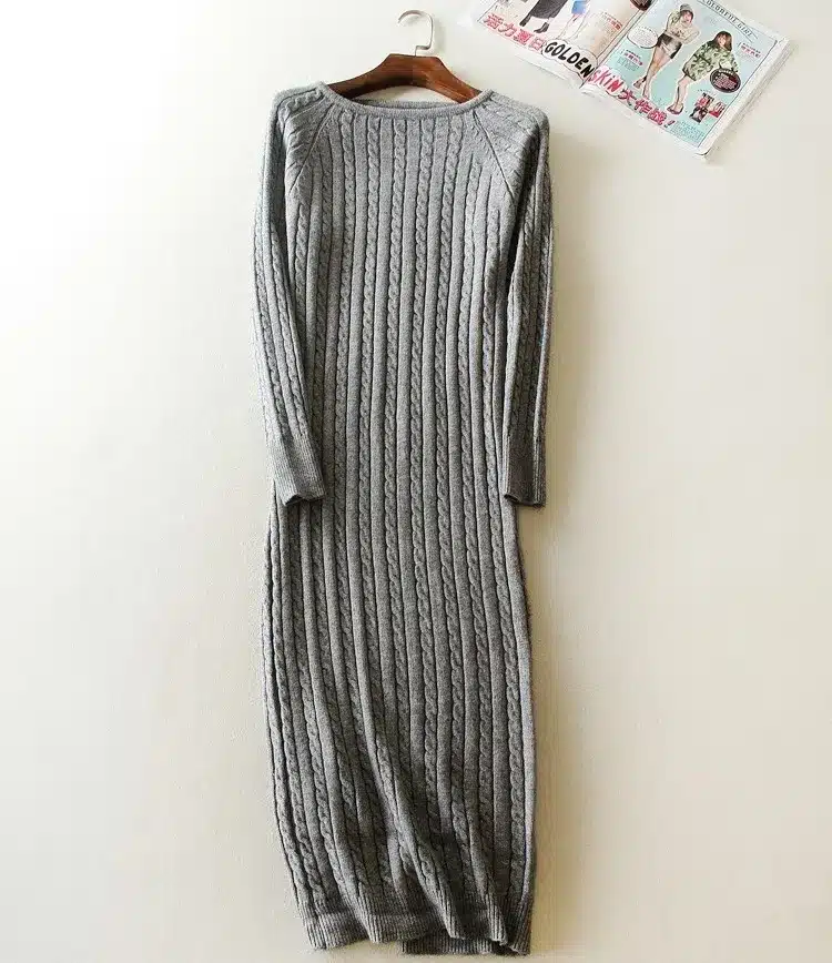 New Twist Women long sweater dress 2018 spring sexy slim Bodycon Dresses Elastic Skinny Split Dress Brief Knitted Dress vestidos 14