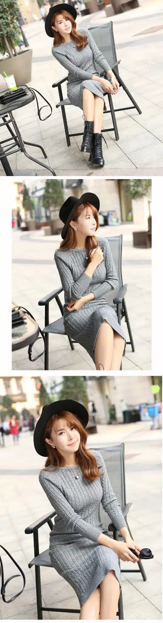 New Twist Women long sweater dress 2018 spring sexy slim Bodycon Dresses Elastic Skinny Split Dress Brief Knitted Dress vestidos 22