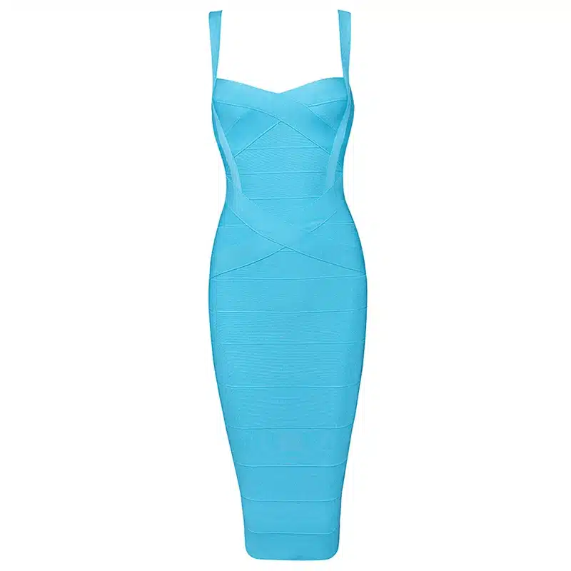 INDRESSME 2017 Women's Midi Bandage Dress Sexy Spaghetti Strap Bodycon Club Party Dresses Vestidos Wholesale 19