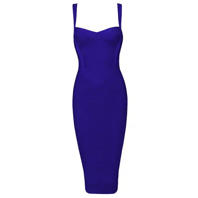 INDRESSME 2017 Women's Midi Bandage Dress Sexy Spaghetti Strap Bodycon Club Party Dresses Vestidos Wholesale 22
