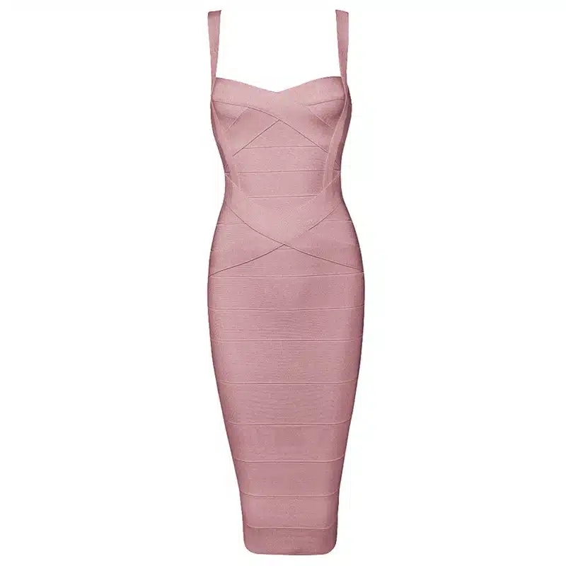 INDRESSME 2017 Women's Midi Bandage Dress Sexy Spaghetti Strap Bodycon Club Party Dresses Vestidos Wholesale 26