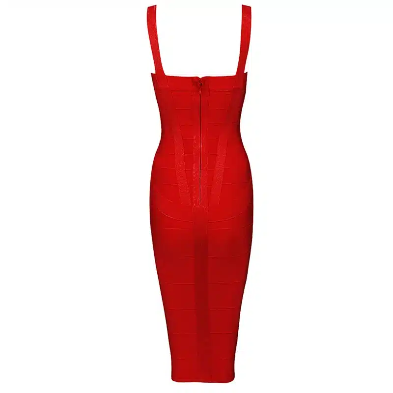INDRESSME 2017 Women's Midi Bandage Dress Sexy Spaghetti Strap Bodycon Club Party Dresses Vestidos Wholesale 28