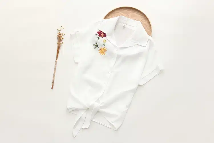 2018 Top Summer Women Casual Tops Short Sleeve Embroidery White Top Blouses Shirts Sexy Kimono Loose Beach Shirt Blusas Feminina 17