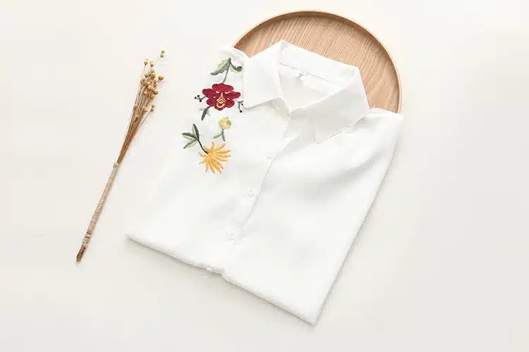 2018 Top Summer Women Casual Tops Short Sleeve Embroidery White Top Blouses Shirts Sexy Kimono Loose Beach Shirt Blusas Feminina 19