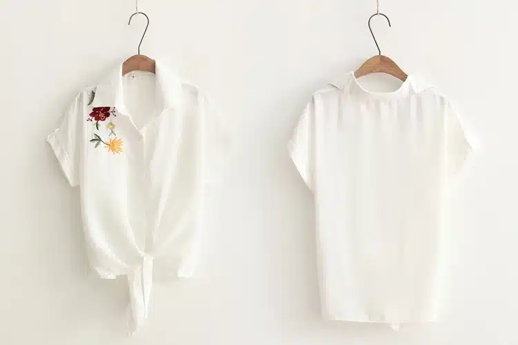 2018 Top Summer Women Casual Tops Short Sleeve Embroidery White Top Blouses Shirts Sexy Kimono Loose Beach Shirt Blusas Feminina 18