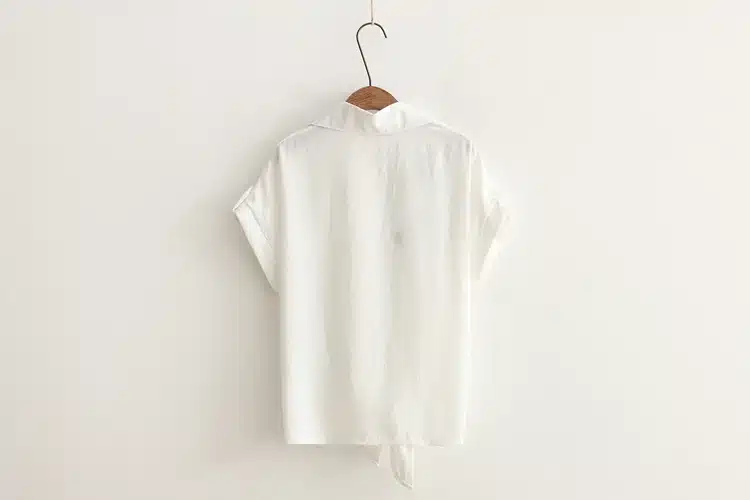 2018 Top Summer Women Casual Tops Short Sleeve Embroidery White Top Blouses Shirts Sexy Kimono Loose Beach Shirt Blusas Feminina 28