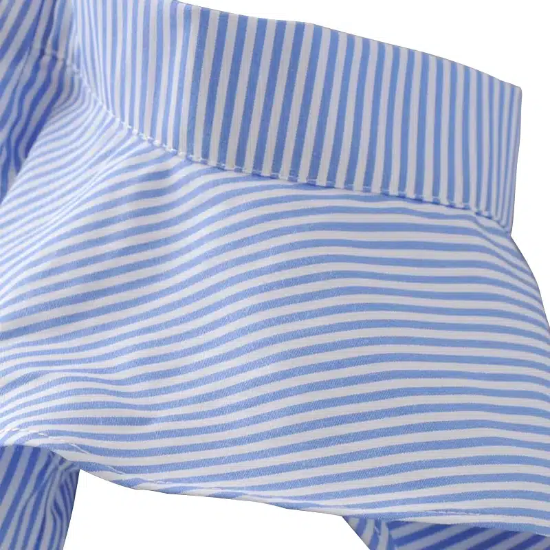 off shouder floral embroidery striped shirts Women's blouses sweet ruffles short sleeve blouse ladies casual brand tops blusas 17