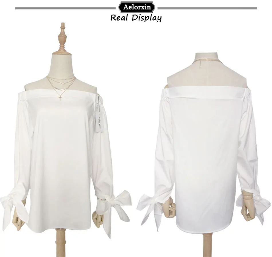 Women Blouse Elegant Bow Blue Off Shoulder Female Blouse Shirt Sexy Summer 2017 Girls White blouse Women Tops Striped Blusas 3XL 11