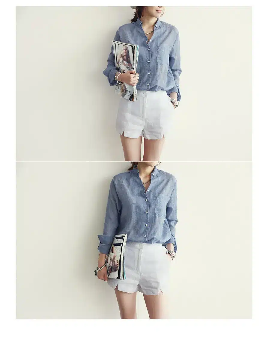 Chemisier Femme Womens Tops Fashion 2018 Autumn Linen White Shirt Women Long Sleeve Blouse Korean Woman Clothes Roupas Femininas 3
