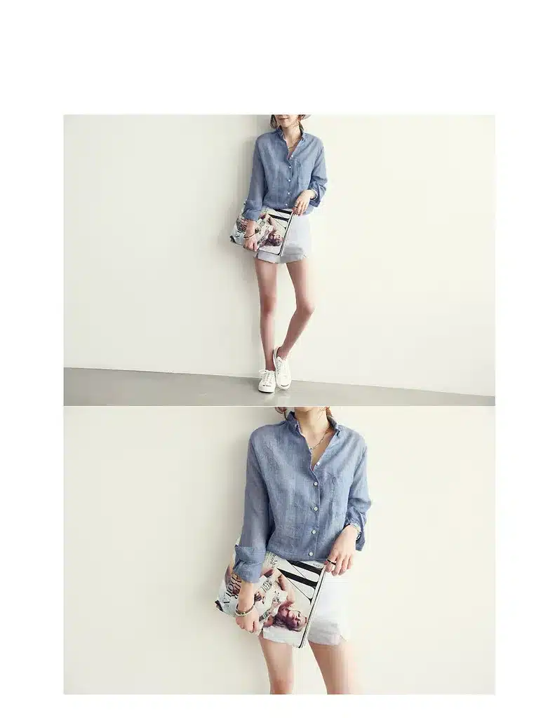 Chemisier Femme Womens Tops Fashion 2018 Autumn Linen White Shirt Women Long Sleeve Blouse Korean Woman Clothes Roupas Femininas 9