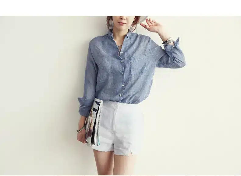 Chemisier Femme Womens Tops Fashion 2018 Autumn Linen White Shirt Women Long Sleeve Blouse Korean Woman Clothes Roupas Femininas 10