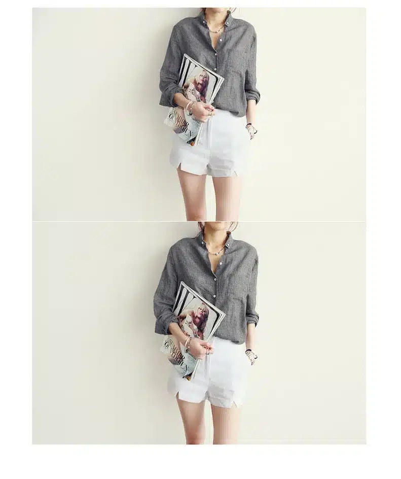 Chemisier Femme Womens Tops Fashion 2018 Autumn Linen White Shirt Women Long Sleeve Blouse Korean Woman Clothes Roupas Femininas 14